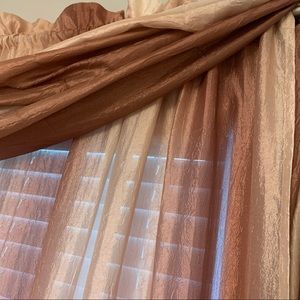 Ombré Window Scarf Valance & Panels - 84” Long